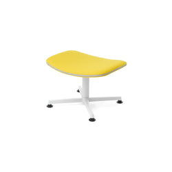 raawii Arba Ottoman Ottoman Light grey base / Kvadrat Vidar 0443 yellow fabric