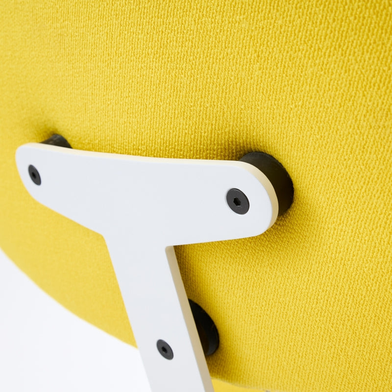 raawii Erwan Bouroullec - Arba Lounge chair - Upholstered Kvadrat Vidar Lounge chair Light grey base / Kvadrat Vidar 0443 yellow fabric