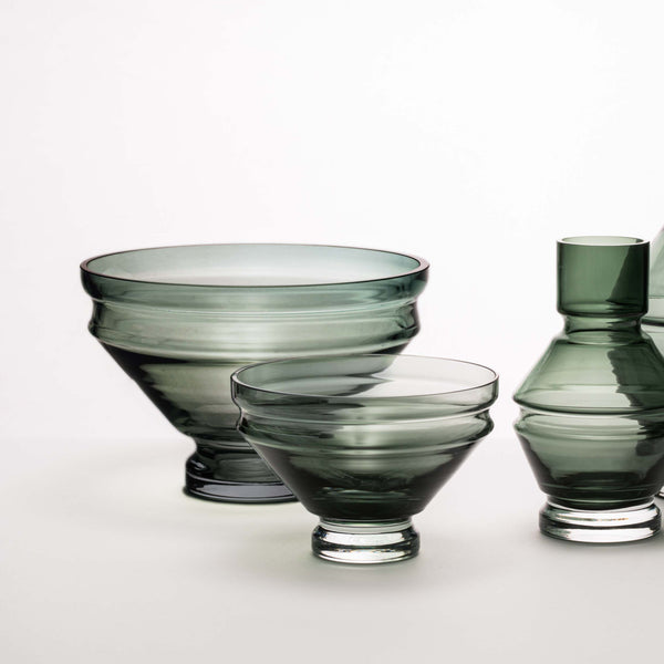 raawii Nicholai Wiig-Hansen - Relæ - glasskål - large Bowl cool grey