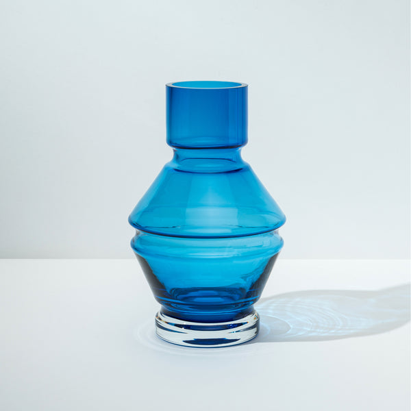 raawii Nicholai Wiig-Hansen - Relæ - glasvase - large Vase aquamarine blue