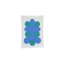 raawii Olimpia Zagnoli - Teenagers from Mars - blanket Blanket White/blue/leaf