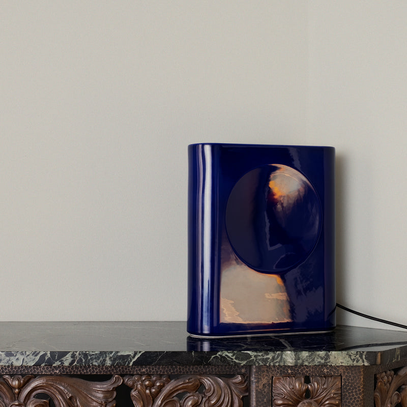 Panter&Tourron - Signal - lampe - small - U.K plug - blue ink glossy